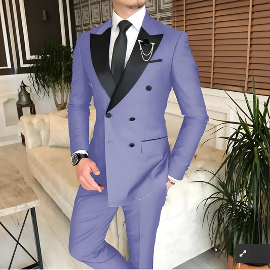 Men's Suit Tailored 2-Piece Clothing Fashion Men's Wedding Groom Suits Best Man Dinner Engagement Tuxedo