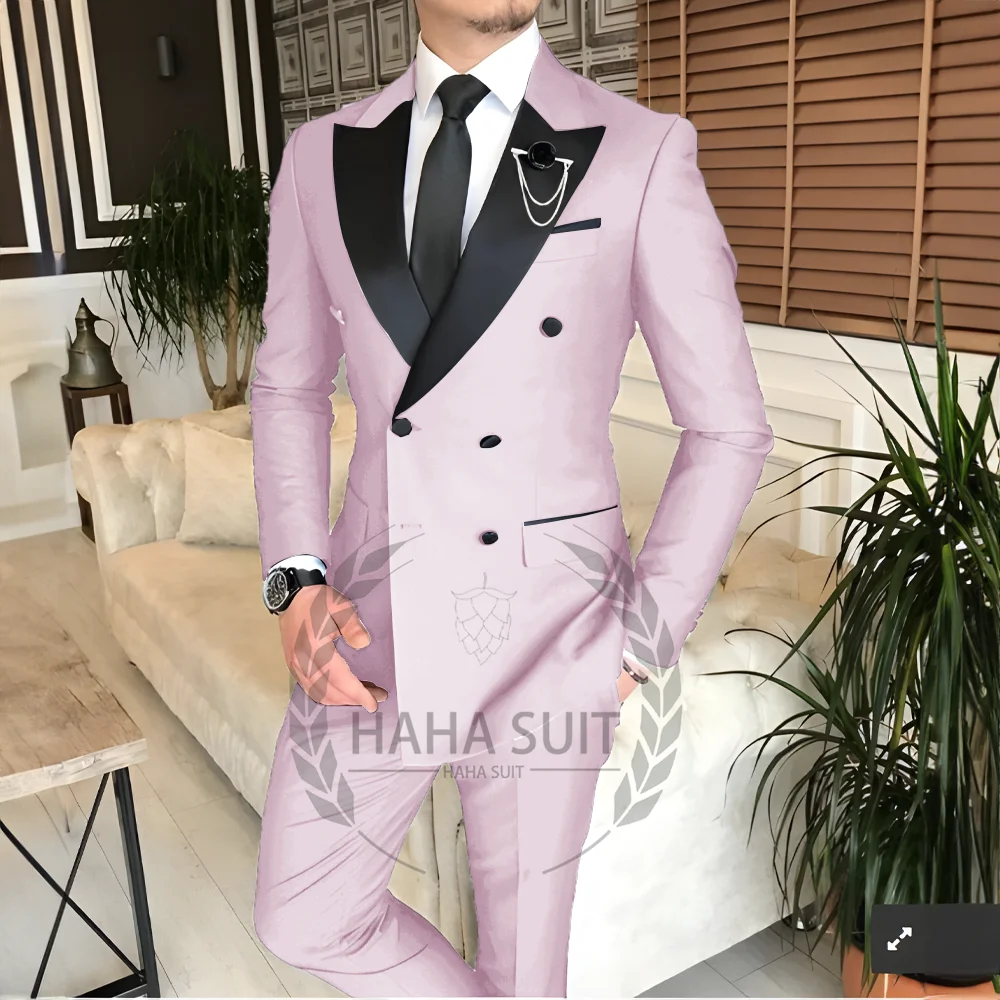 Men's Suit Tailored   2-Piece   Clothing Fashion Men's  Wedding Groom Suits Best Man Dinner Engagement Tuxedo