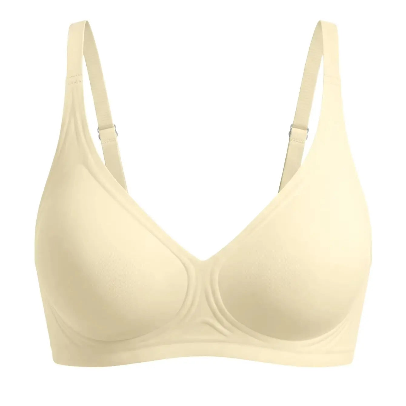 Seamless Jelly Bra for Women Soft Support Wireless No Trace Push Up Comfortable Yoga Daily Wear Brassiere Adjustable Straps