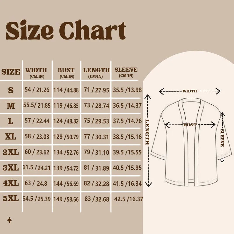 Unisex Kimono Dragon Print Top Fashion Casual Cardigan Yukata Outfit Japanese Streetwear Traditional Clothing