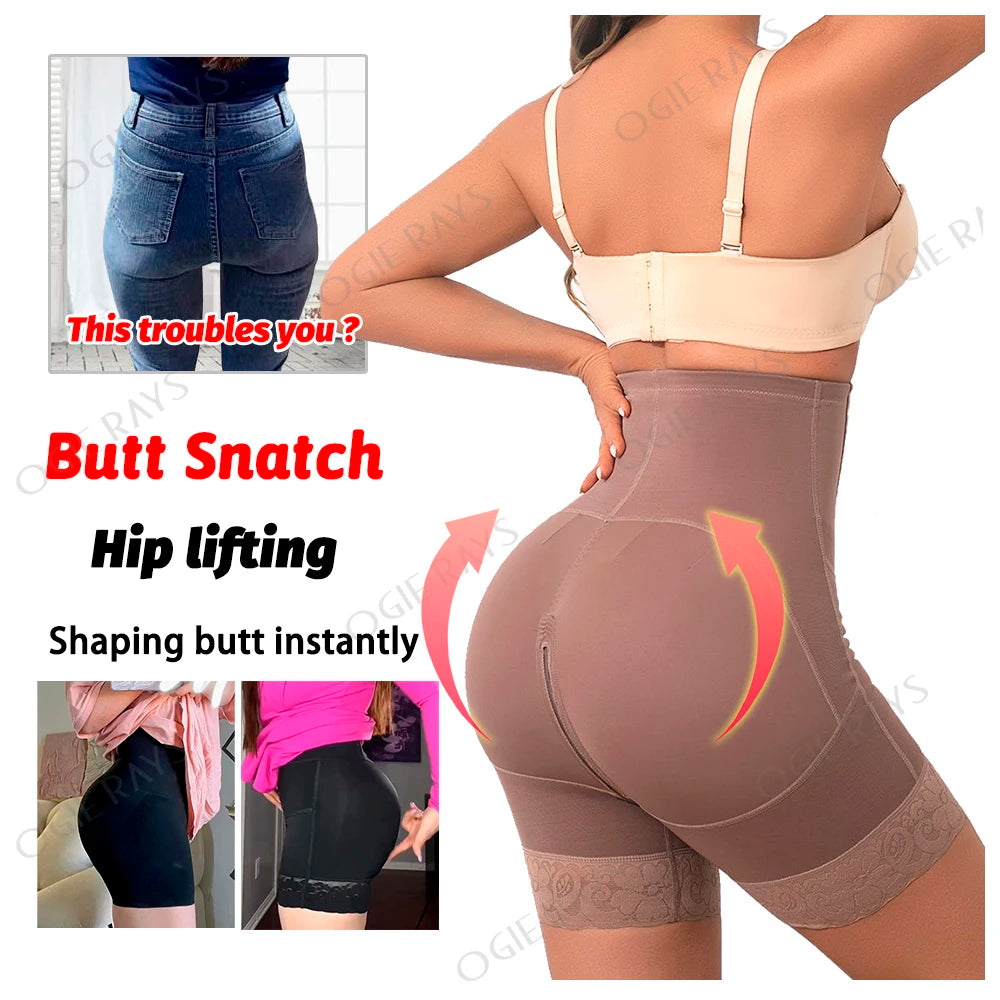 Tummy Control Shaper Butt Lifter Shapewear Colombian Girdle Sculpting Corset Slimming Body Reducer Woman High Waist Panties